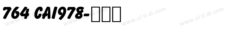 764 CAI978字体转换